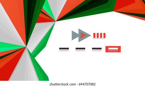 Modern triangle presentation template. Business design background, brochure or flyer concept or geometric web banner