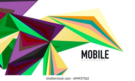 Modern triangle presentation template. Business design background, brochure or flyer concept or geometric web banner