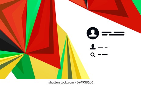 Modern triangle presentation template. Business design background, brochure or flyer concept or geometric web banner