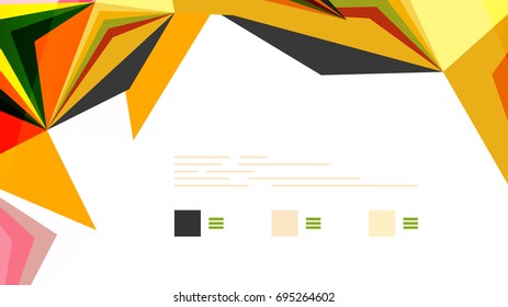 Plantilla de presentación triangular moderna. Fondo de diseño de negocio, concepto de folleto o volante o banner web geométrico