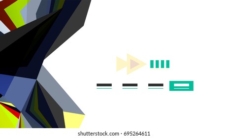 Modern triangle presentation template. Business design background, brochure or flyer concept or geometric web banner