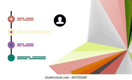 Modern triangle presentation template. Business design background, brochure or flyer concept or geometric web banner