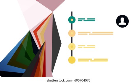 Plantilla de presentación triangular moderna. Fondo de diseño de negocio, concepto de folleto o volante o banner web geométrico