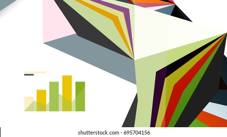 Modern triangle presentation template. Business design background, brochure or flyer concept or geometric web banner