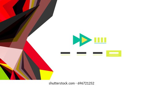 Plantilla de presentación triangular moderna. Fondo de diseño de negocio, concepto de folleto o volante o banner web geométrico