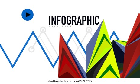 Modern triangle presentation template. Business design background, brochure or flyer concept or geometric web banner