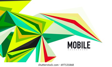 Modern triangle presentation template. Business design background, brochure or flyer concept or geometric web banner