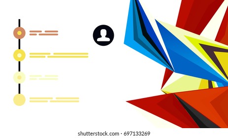 Modern triangle presentation template. Business design background, brochure or flyer concept or geometric web banner