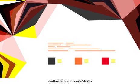 Modern triangle presentation template. Business design background, brochure or flyer concept or geometric web banner