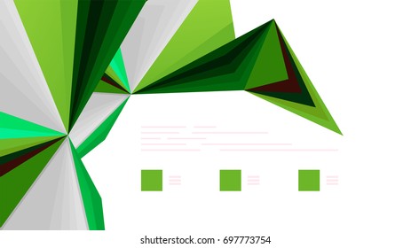 Modern triangle presentation template. Business design background, brochure or flyer concept or geometric web banner