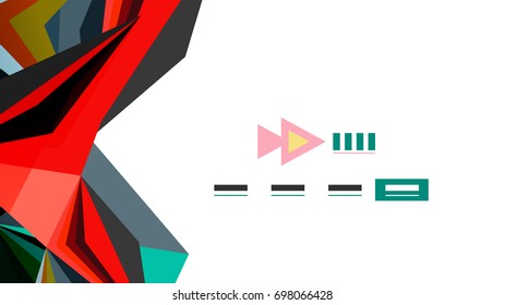 Plantilla de presentación triangular moderna. Fondo de diseño de negocio, concepto de folleto o volante o banner web geométrico