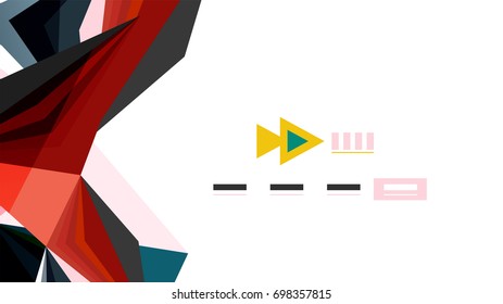 Modern triangle presentation template. Business design background, brochure or flyer concept or geometric web banner