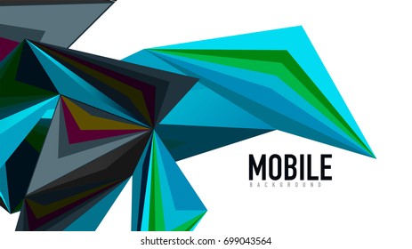 Plantilla de presentación triangular moderna. Fondo de diseño de negocio, concepto de folleto o volante o banner web geométrico