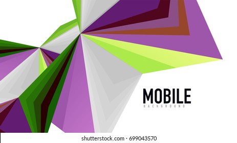 Modern triangle presentation template. Business design background, brochure or flyer concept or geometric web banner