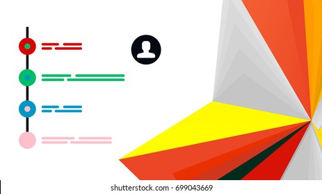 Modern triangle presentation template. Business design background, brochure or flyer concept or geometric web banner