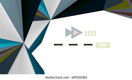 Modern triangle presentation template. Business design background, brochure or flyer concept or geometric web banner