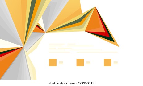 Modern triangle presentation template. Business design background, brochure or flyer concept or geometric web banner