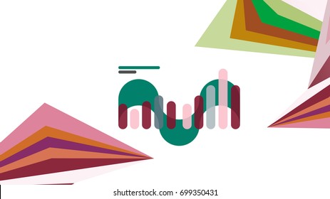 Modern triangle presentation template. Business design background, brochure or flyer concept or geometric web banner