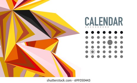 Modern triangle presentation template. Business design background, brochure or flyer concept or geometric web banner