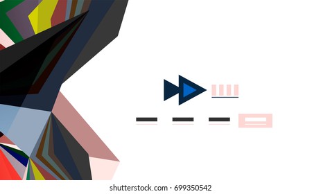 Modern triangle presentation template. Business design background, brochure or flyer concept or geometric web banner