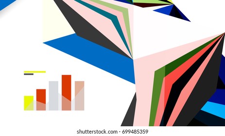 Modern triangle presentation template. Business design background, brochure or flyer concept or geometric web banner