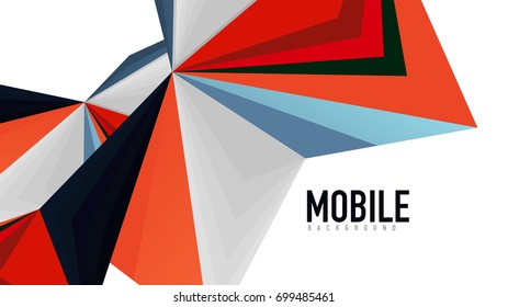 Modern triangle presentation template. Business design background, brochure or flyer concept or geometric web banner
