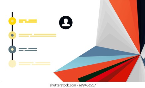 Modern triangle presentation template. Business design background, brochure or flyer concept or geometric web banner