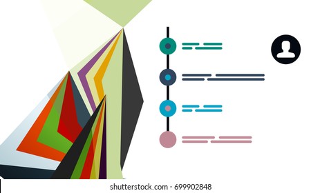 Plantilla de presentación triangular moderna. Fondo de diseño de negocio, concepto de folleto o volante o banner web geométrico