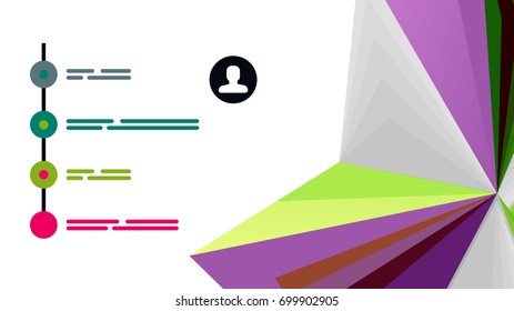 Modern triangle presentation template. Business design background, brochure or flyer concept or geometric web banner