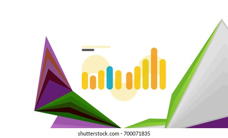 Modern triangle presentation template. Business design background, brochure or flyer concept or geometric web banner