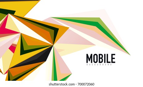 Moderne Dreieck-Präsentationsvorlage. Hintergrund für Geschäftsdesign, Broschüre oder Flyer-Konzept oder geometrischer Webbanner