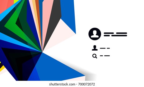 Moderne Dreieck-Präsentationsvorlage. Hintergrund für Geschäftsdesign, Broschüre oder Flyer-Konzept oder geometrischer Webbanner
