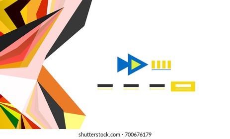 Modern triangle presentation template. Business design background, brochure or flyer concept or geometric web banner