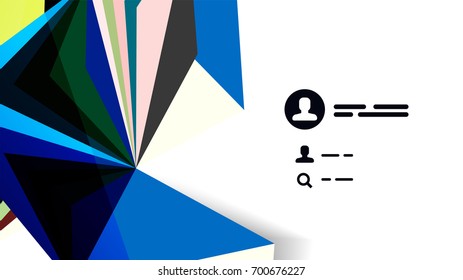 Modern triangle presentation template. Business design background, brochure or flyer concept or geometric web banner
