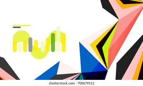 Modern triangle presentation template. Business design background, brochure or flyer concept or geometric web banner