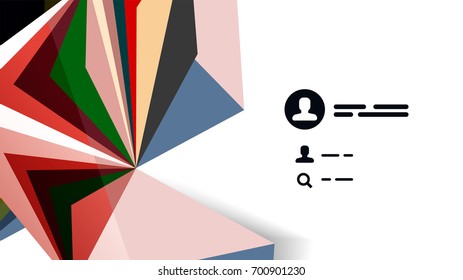 Modern triangle presentation template. Business design background, brochure or flyer concept or geometric web banner