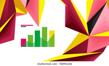 Modern triangle presentation template. Business design background, brochure or flyer concept or geometric web banner