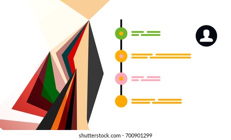 Modern triangle presentation template. Business design background, brochure or flyer concept or geometric web banner
