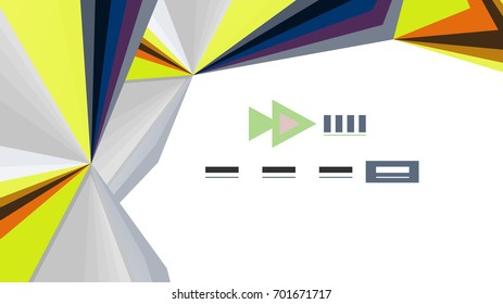 Plantilla de presentación triangular moderna. Fondo de diseño de negocio, concepto de folleto o volante o banner web geométrico