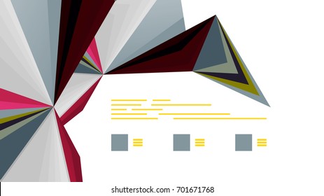 Modern triangle presentation template. Business design background, brochure or flyer concept or geometric web banner