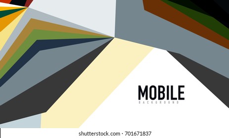 Modern triangle presentation template. Business design background, brochure or flyer concept or geometric web banner