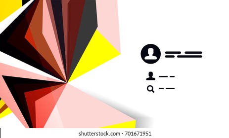 Modern triangle presentation template. Business design background, brochure or flyer concept or geometric web banner