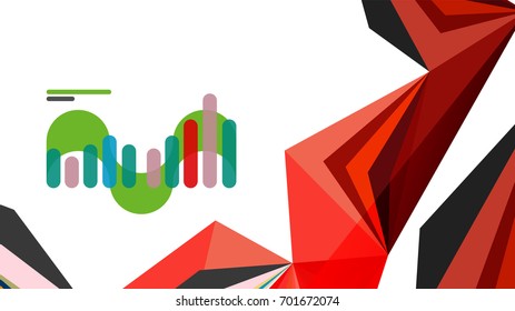 Modern triangle presentation template. Business design background, brochure or flyer concept or geometric web banner
