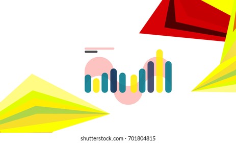 Modern triangle presentation template. Business design background, brochure or flyer concept or geometric web banner