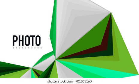 Plantilla de presentación triangular moderna. Fondo de diseño de negocio, concepto de folleto o volante o banner web geométrico