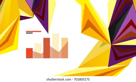 Plantilla de presentación triangular moderna. Fondo de diseño de negocio, concepto de folleto o volante o banner web geométrico