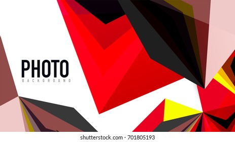 Moderne Dreieck-Präsentationsvorlage. Hintergrund für Geschäftsdesign, Broschüre oder Flyer-Konzept oder geometrischer Webbanner