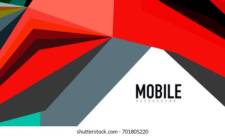 Modern triangle presentation template. Business design background, brochure or flyer concept or geometric web banner
