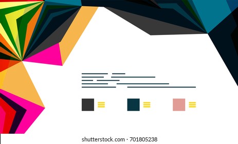 Moderne Dreieck-Präsentationsvorlage. Hintergrund für Geschäftsdesign, Broschüre oder Flyer-Konzept oder geometrischer Webbanner