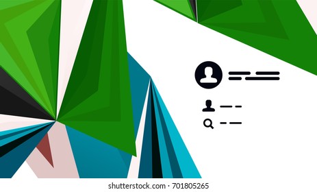 Modern triangle presentation template. Business design background, brochure or flyer concept or geometric web banner